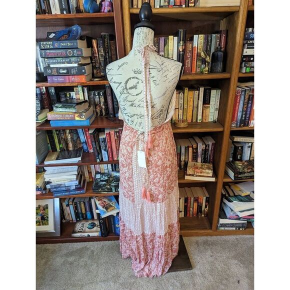 BTFL- life Giselle strappy halter maxi dress sz s nwt - Picture 2 of 6